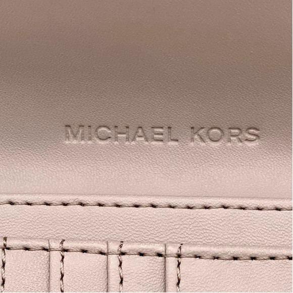 Michael Kors Large Trifold Wallet Light Sand - Picture 9 of 12